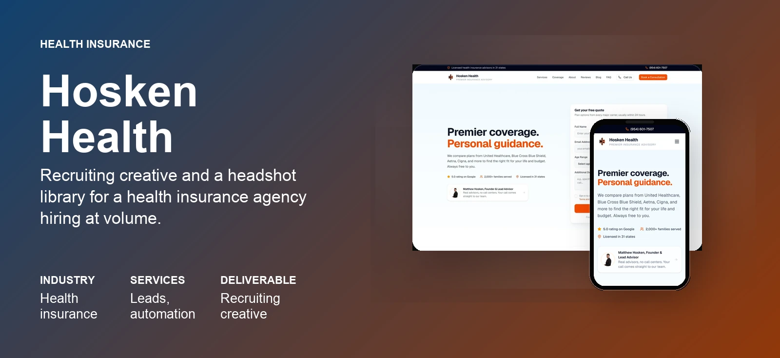Hosken Health case study by donebyverde