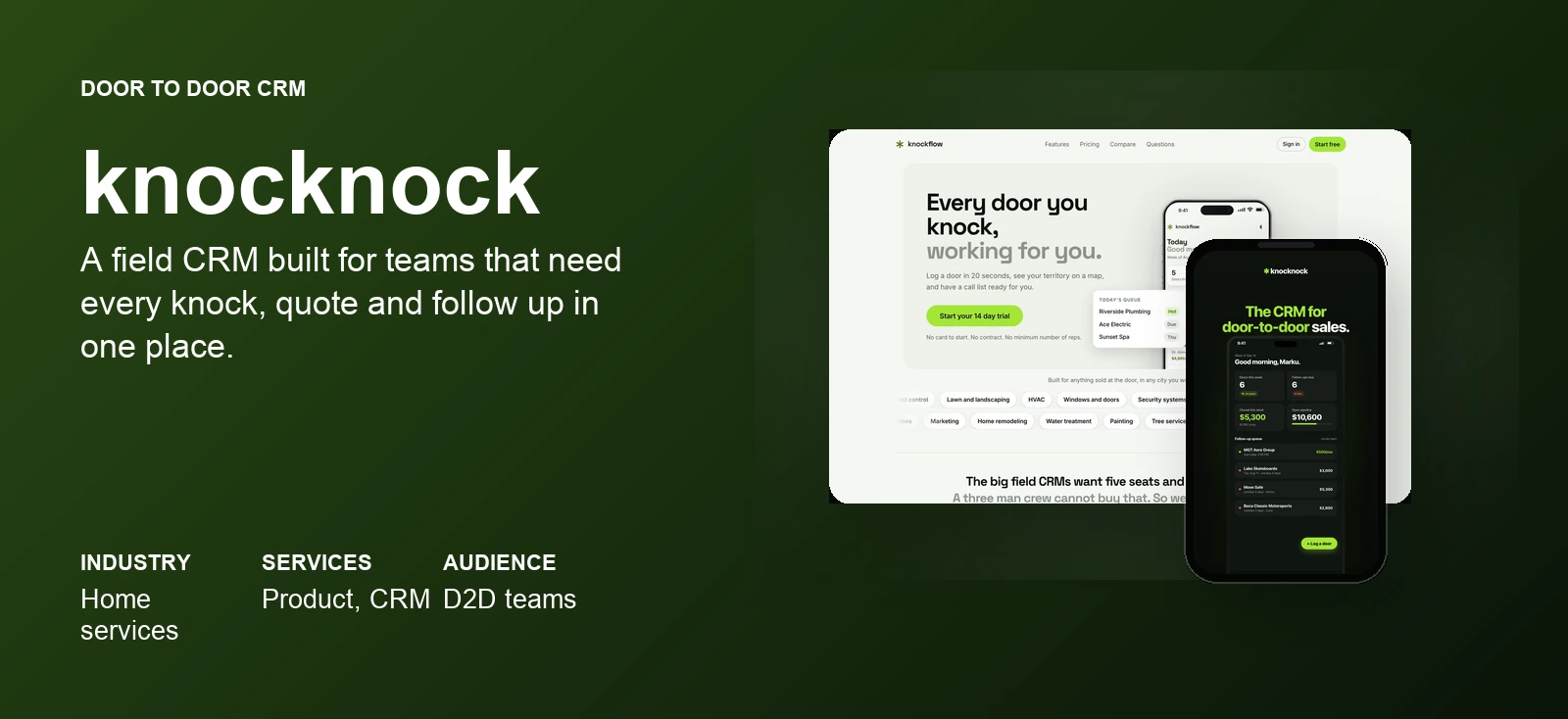 knocknock case study by donebyverde