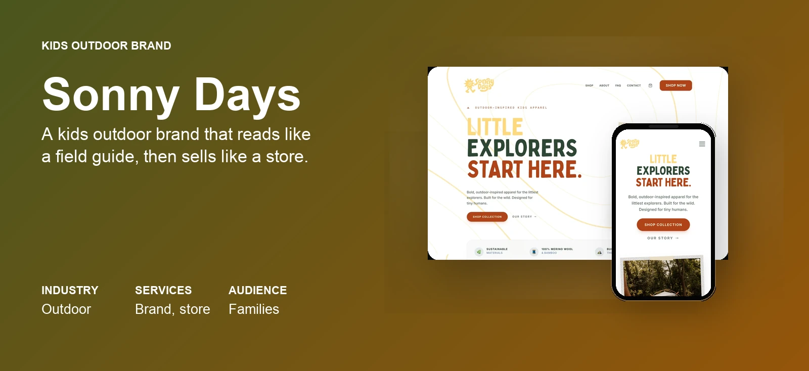 Sonny Days case study by donebyverde