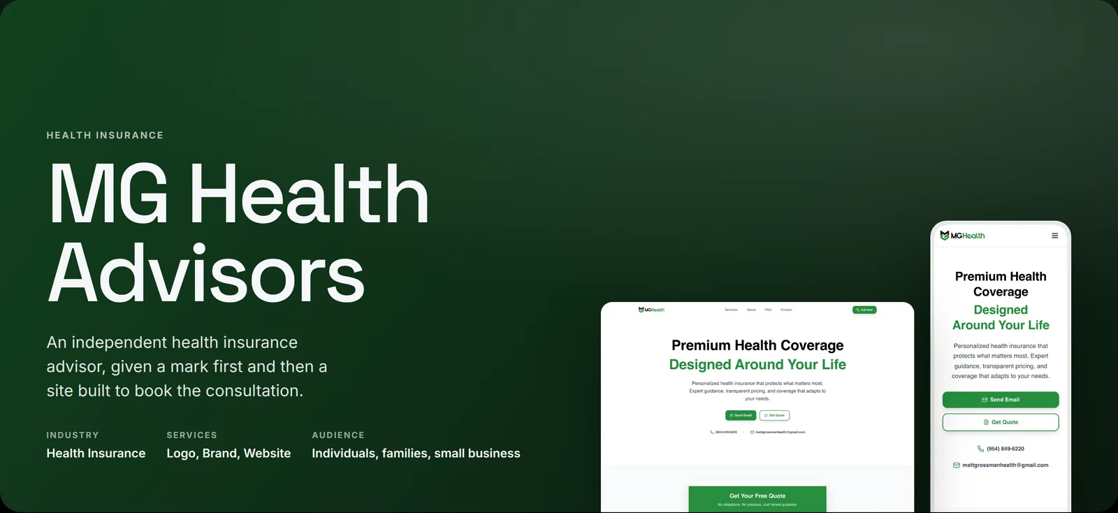 MG Health Advisors case study by donebyverde