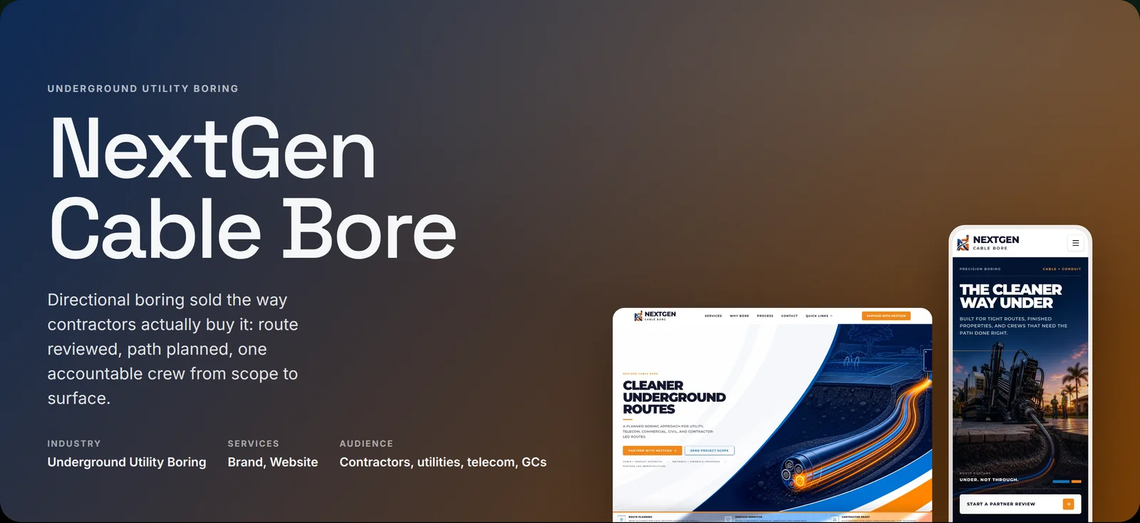 NextGen Cable Bore case study by donebyverde