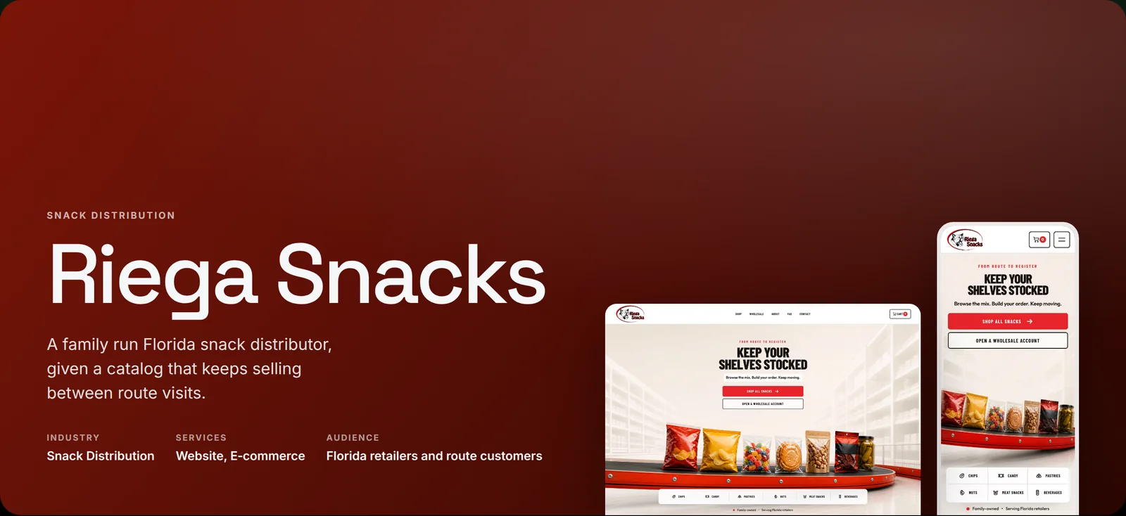 Riega Snacks case study by donebyverde