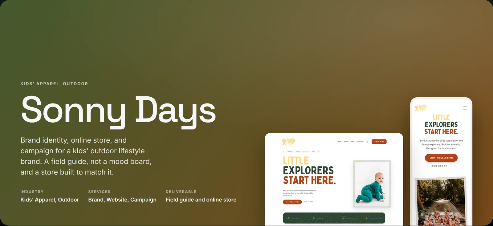 Sonny Days case study by donebyverde