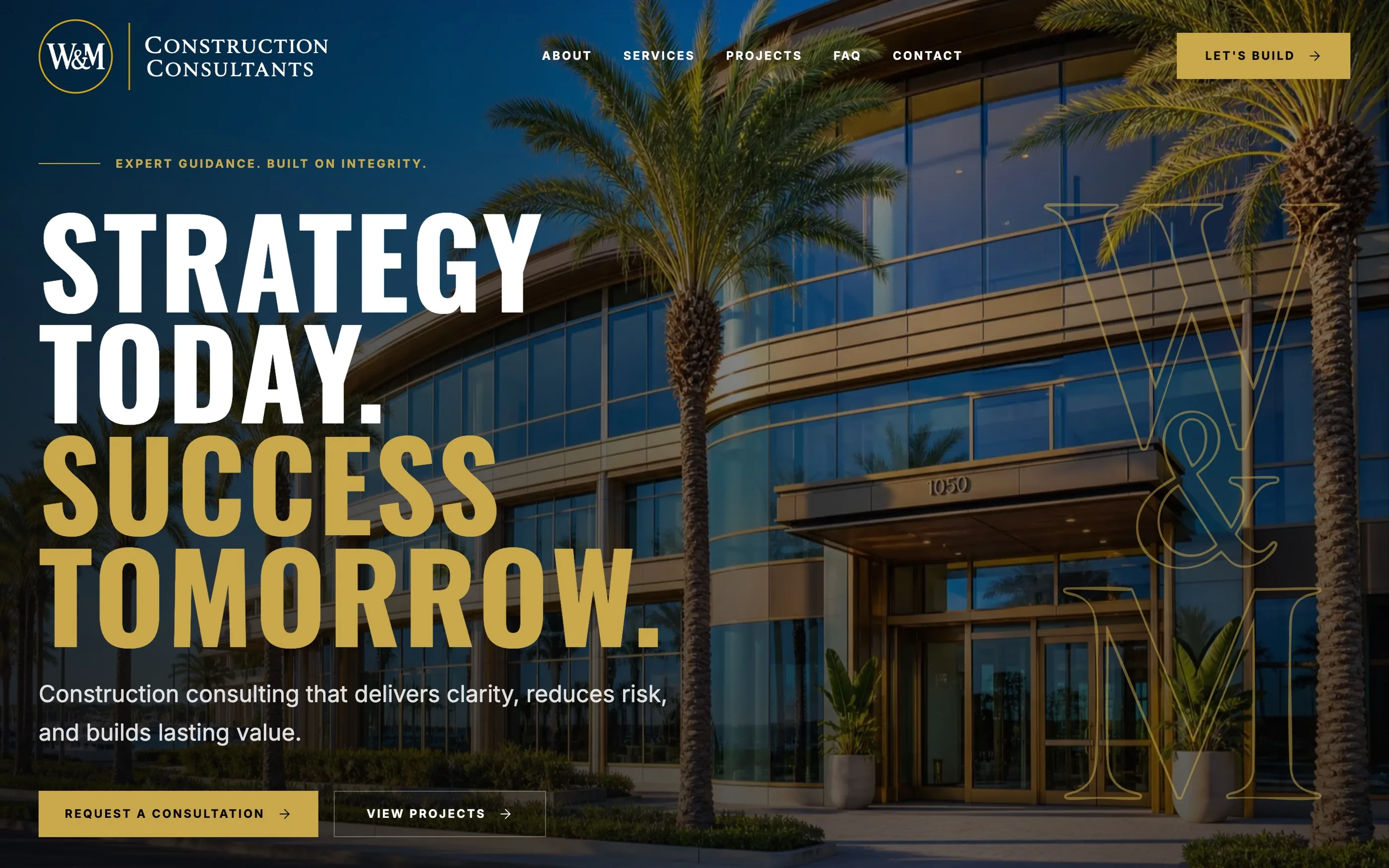 W&M Construction Consultants homepage