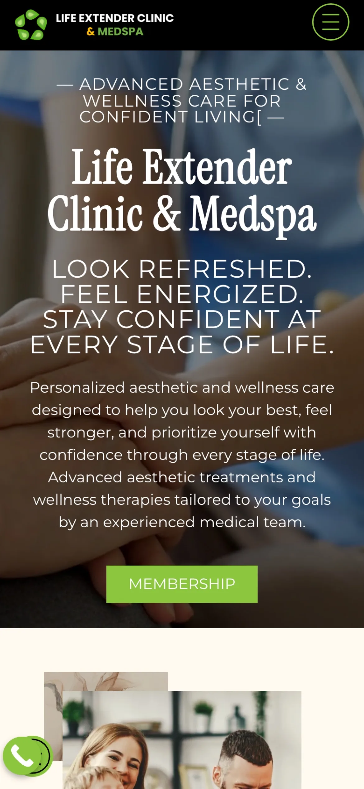 Life Extender Clinic on mobile